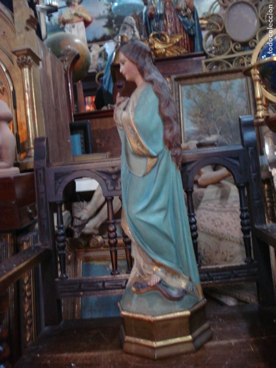 Arte: Virgen Inmaculada estuco de Olot - Foto 3