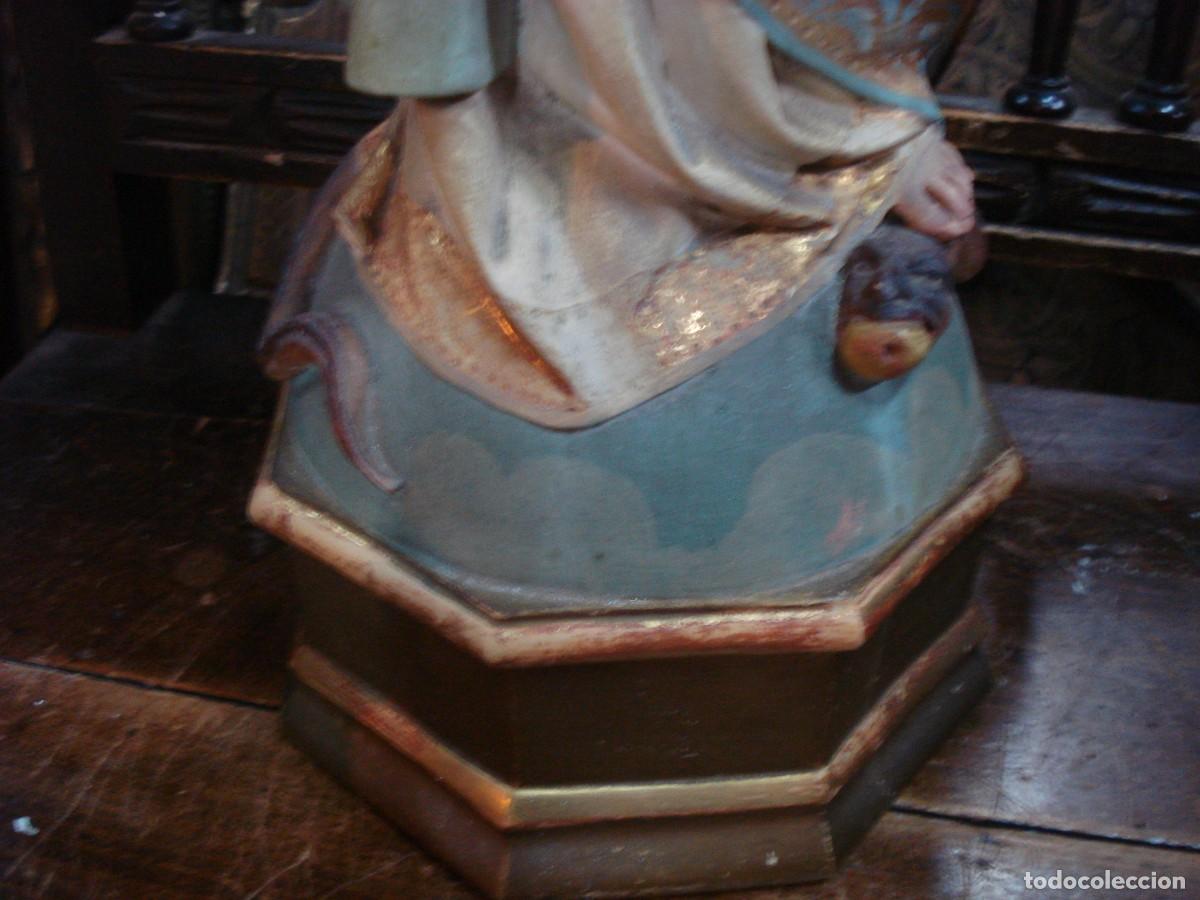 Arte: Virgen Inmaculada estuco de Olot - Foto 7