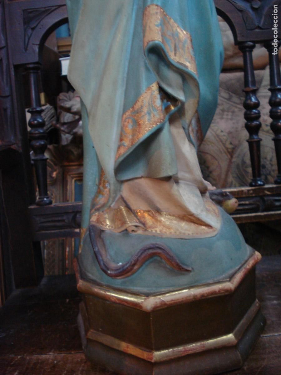 Arte: Virgen Inmaculada estuco de Olot - Foto 10