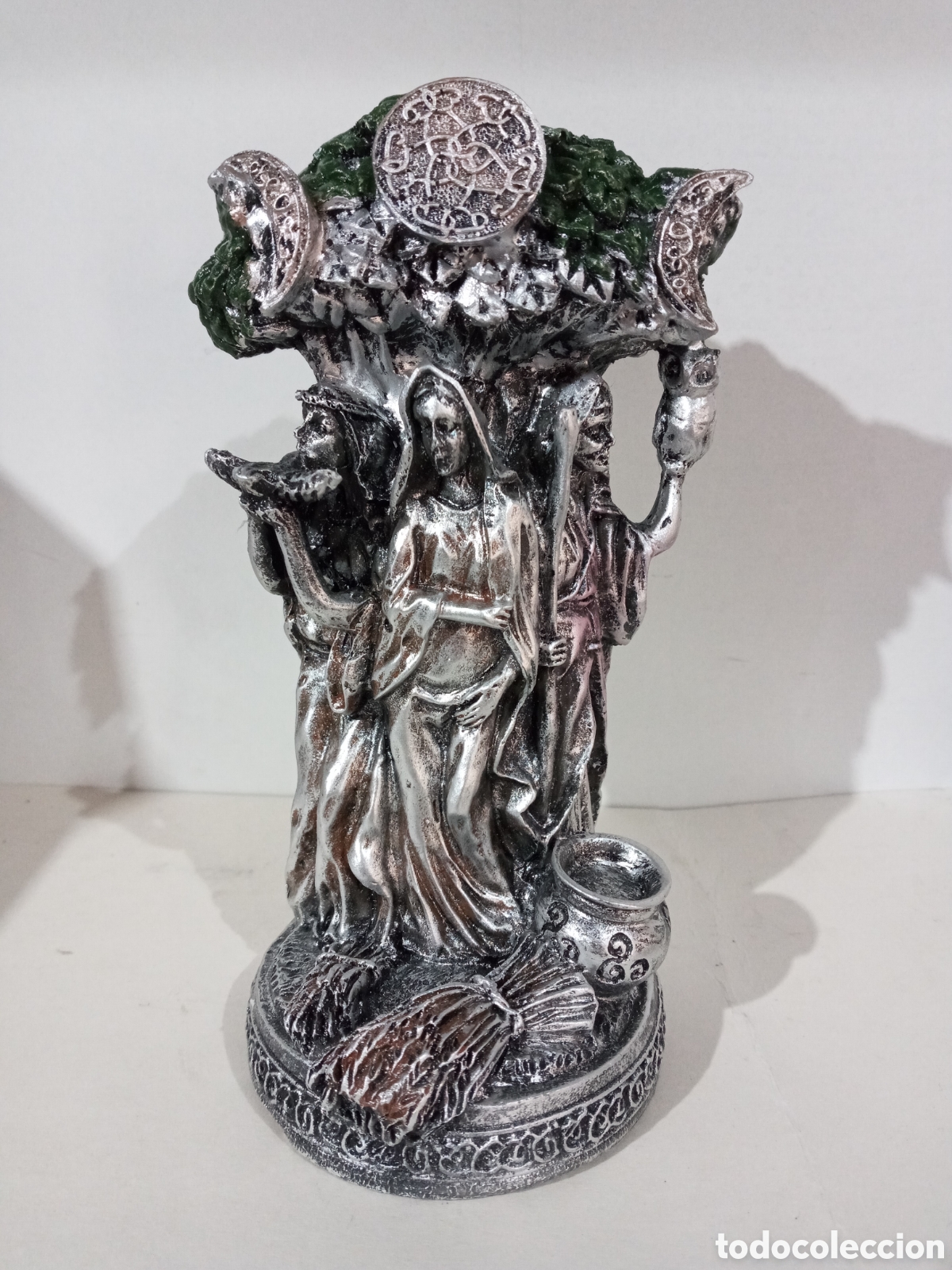 Arte: FIGURA TRIPLE DIOSA CELTA - Foto 1