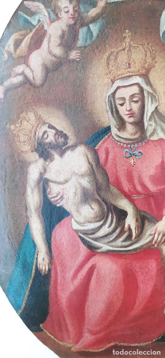 Arte: Antiguo lienzo religioso - Foto 4