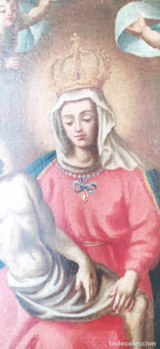 Arte: Antiguo lienzo religioso - Foto 5