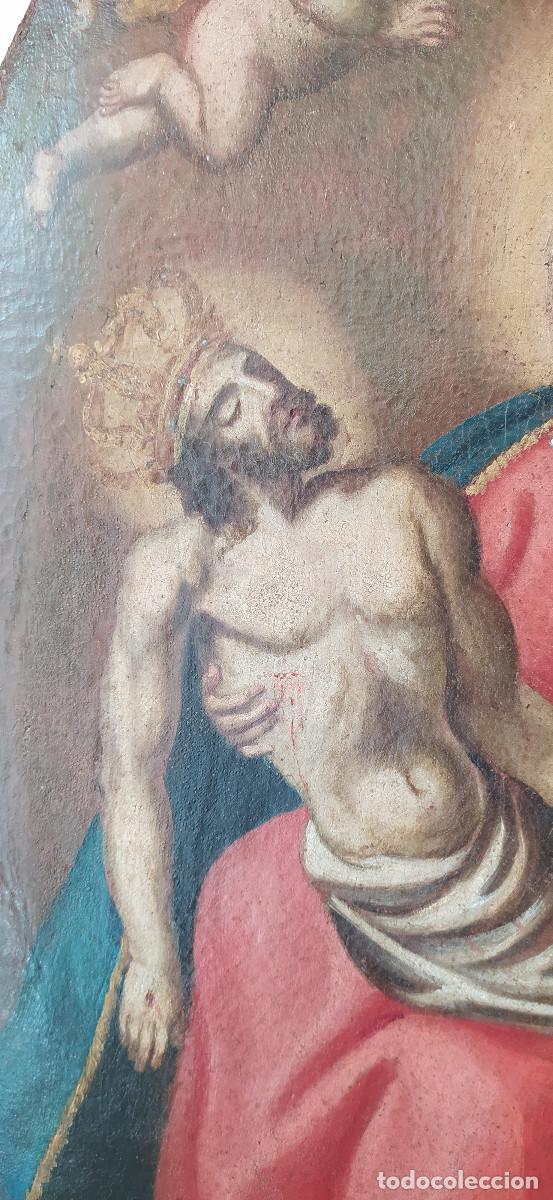 Arte: Antiguo lienzo religioso - Foto 6