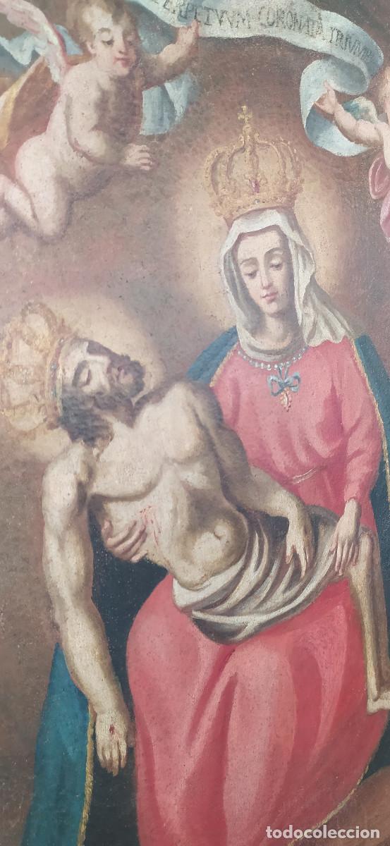 Arte: Antiguo lienzo religioso - Foto 7