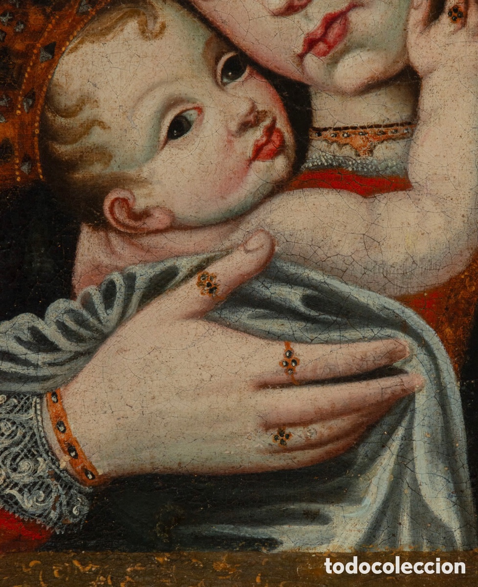 Arte: Cuadro Virgen de Belen S.XVIII - Foto 3