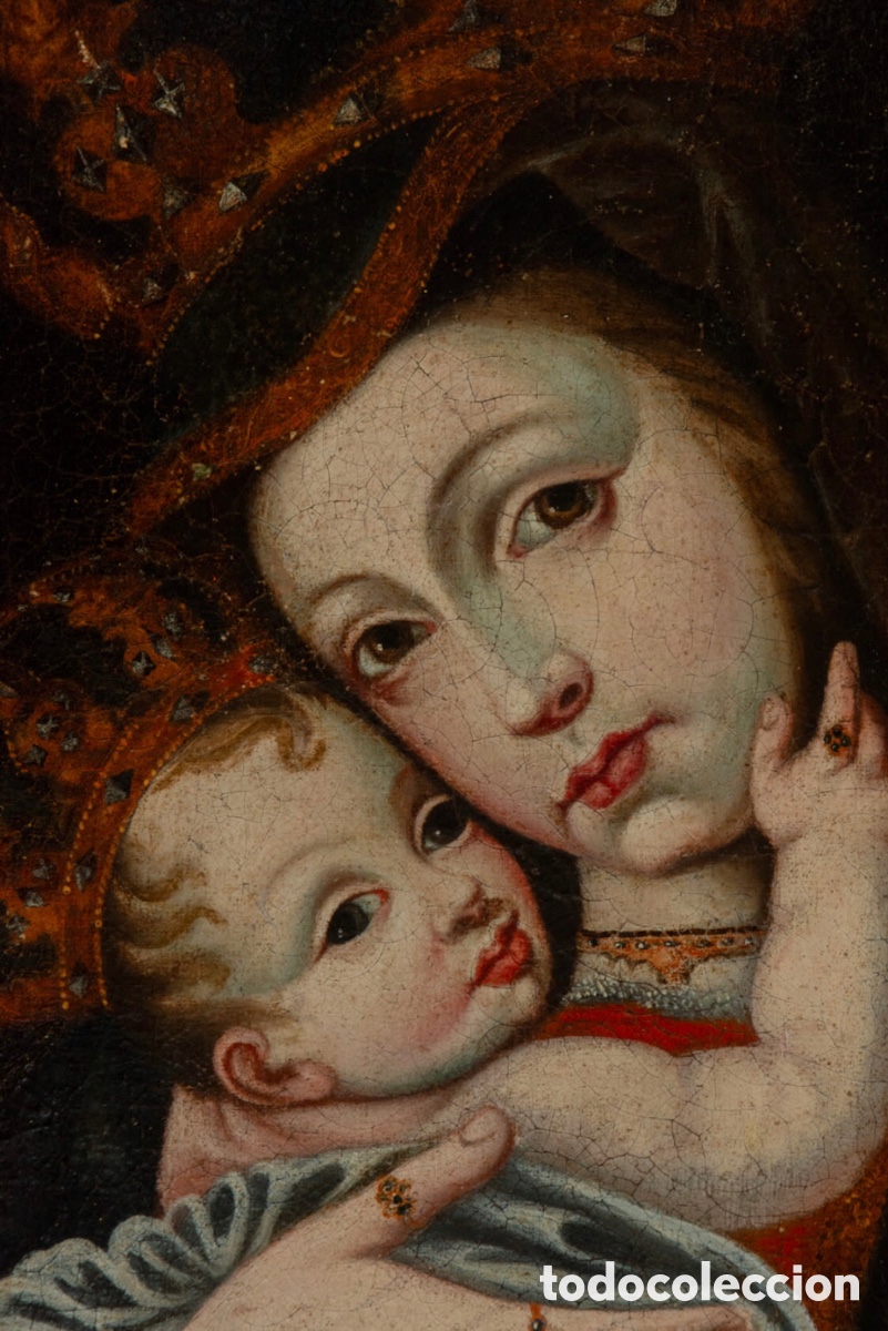 Arte: Cuadro Virgen de Belen S.XVIII - Foto 4