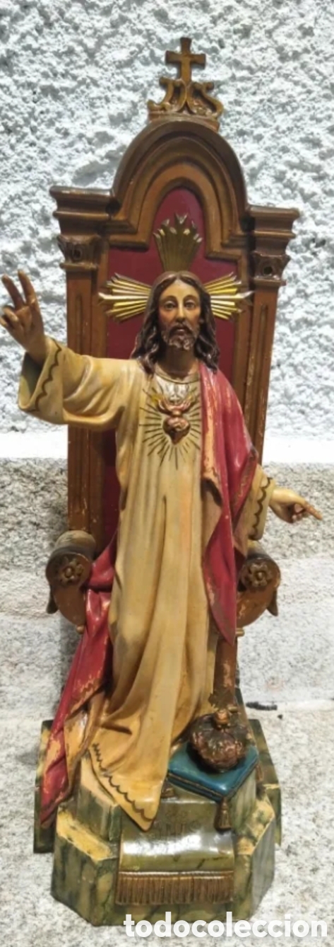 Arte: Cristo Rey en trono olot - Foto 2