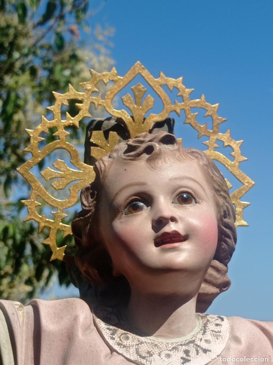 Arte: S. XIX &bull; TOM&Aacute;S PICAS escultor &bull; Ni&ntilde;o Jes&uacute;s de Altar &bull; 54 cm &bull; Barcelona &bull; Oro fino