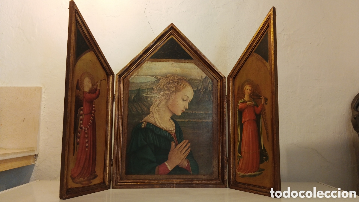 Arte: Tr&iacute;ptico Virgen de Lippi - Foto 1
