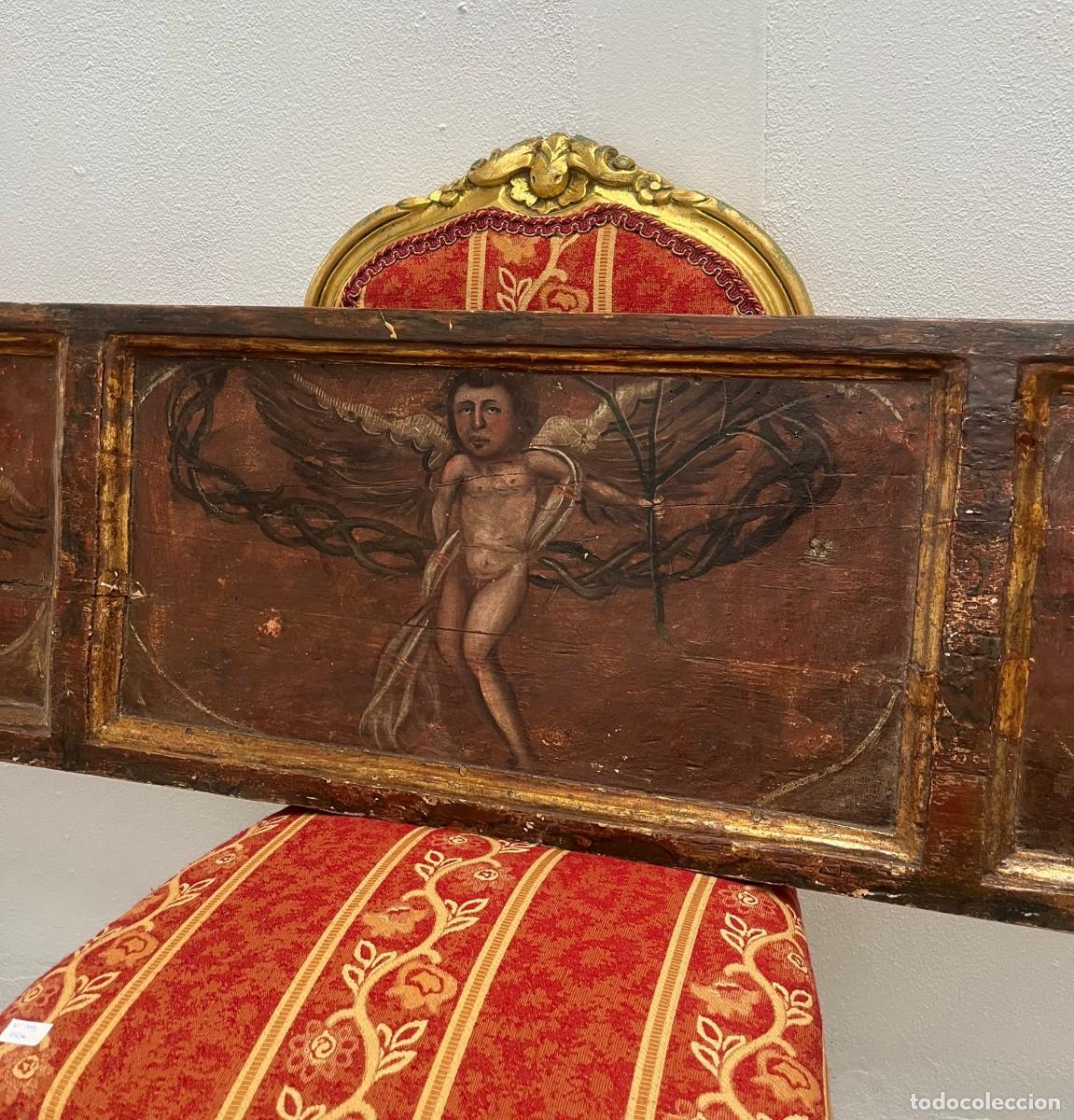 Arte: Frontal de retablo &Aacute;ngeles y Querubines sobre tabla. - Foto 2