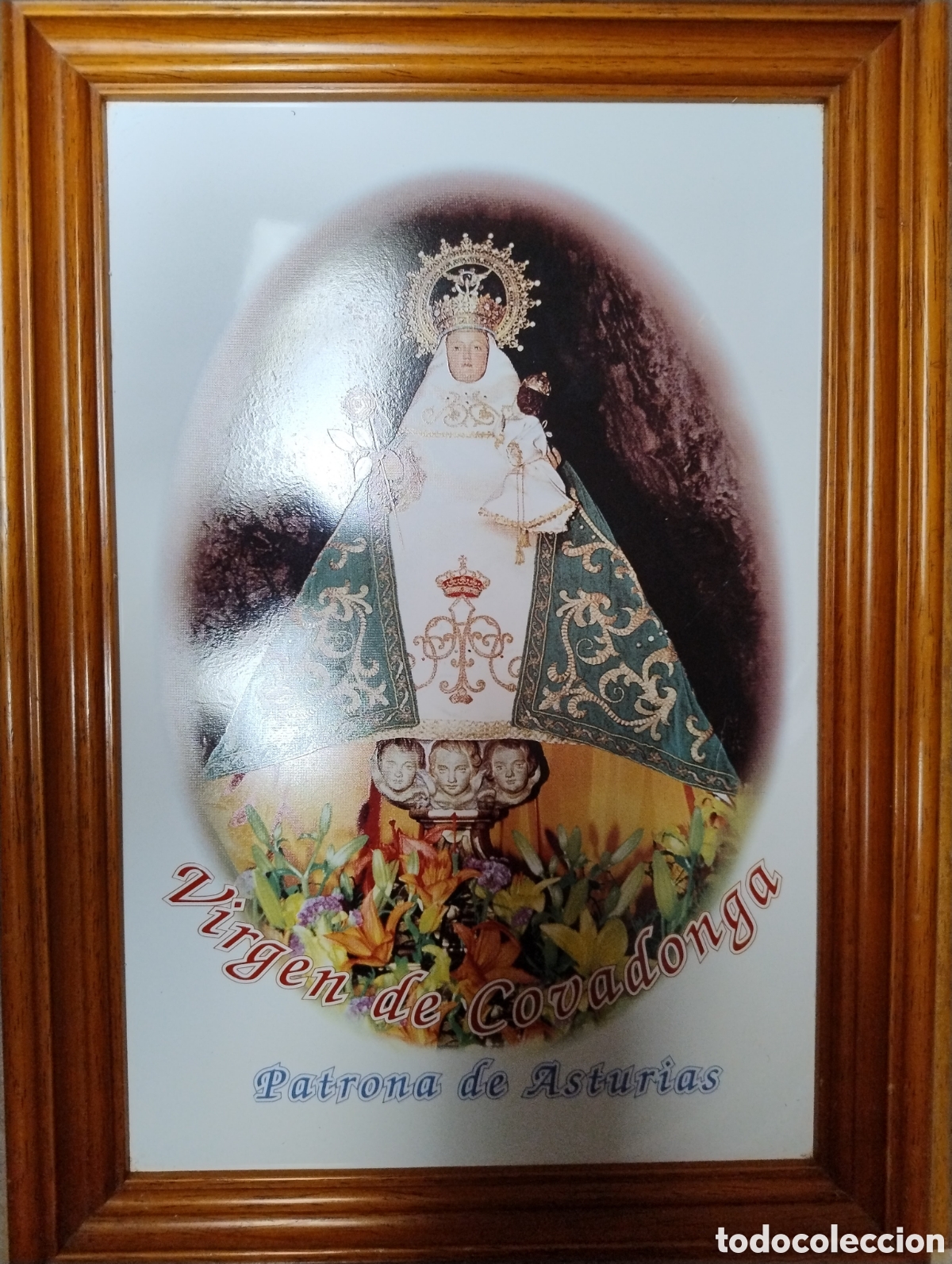 Arte: Azulejo de Virgen de Covadonga - Foto 3