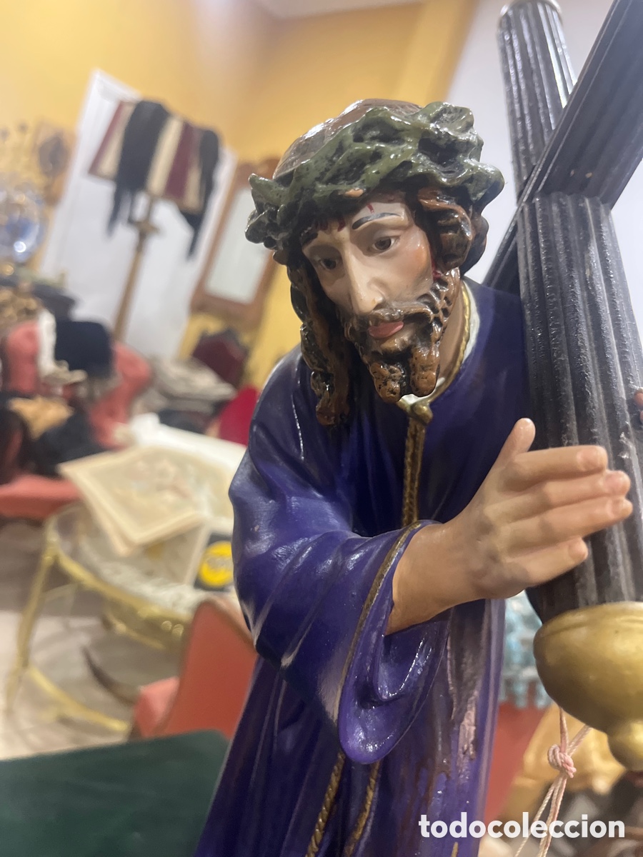 Arte: Antigua y fina figura de Cristo del Gran Poder - Foto 2