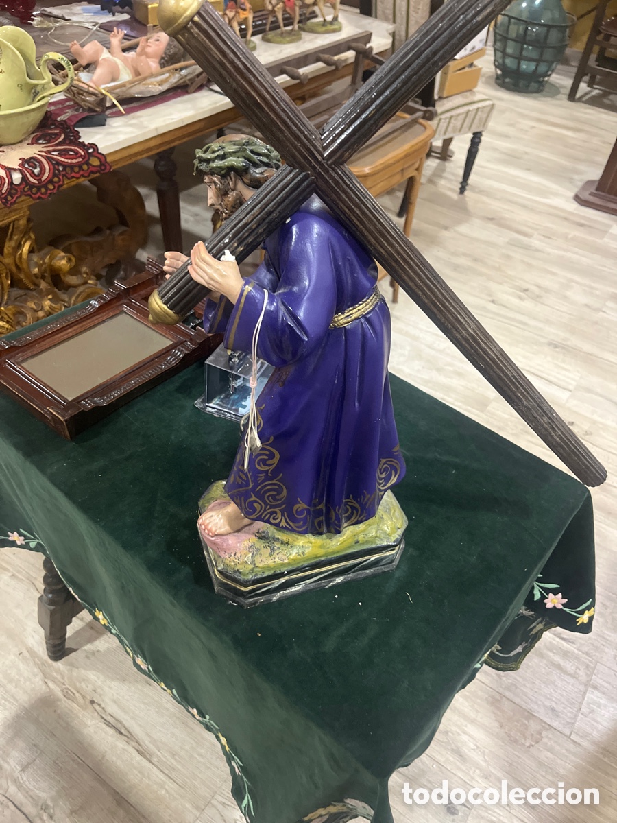 Arte: Antigua y fina figura de Cristo del Gran Poder - Foto 4