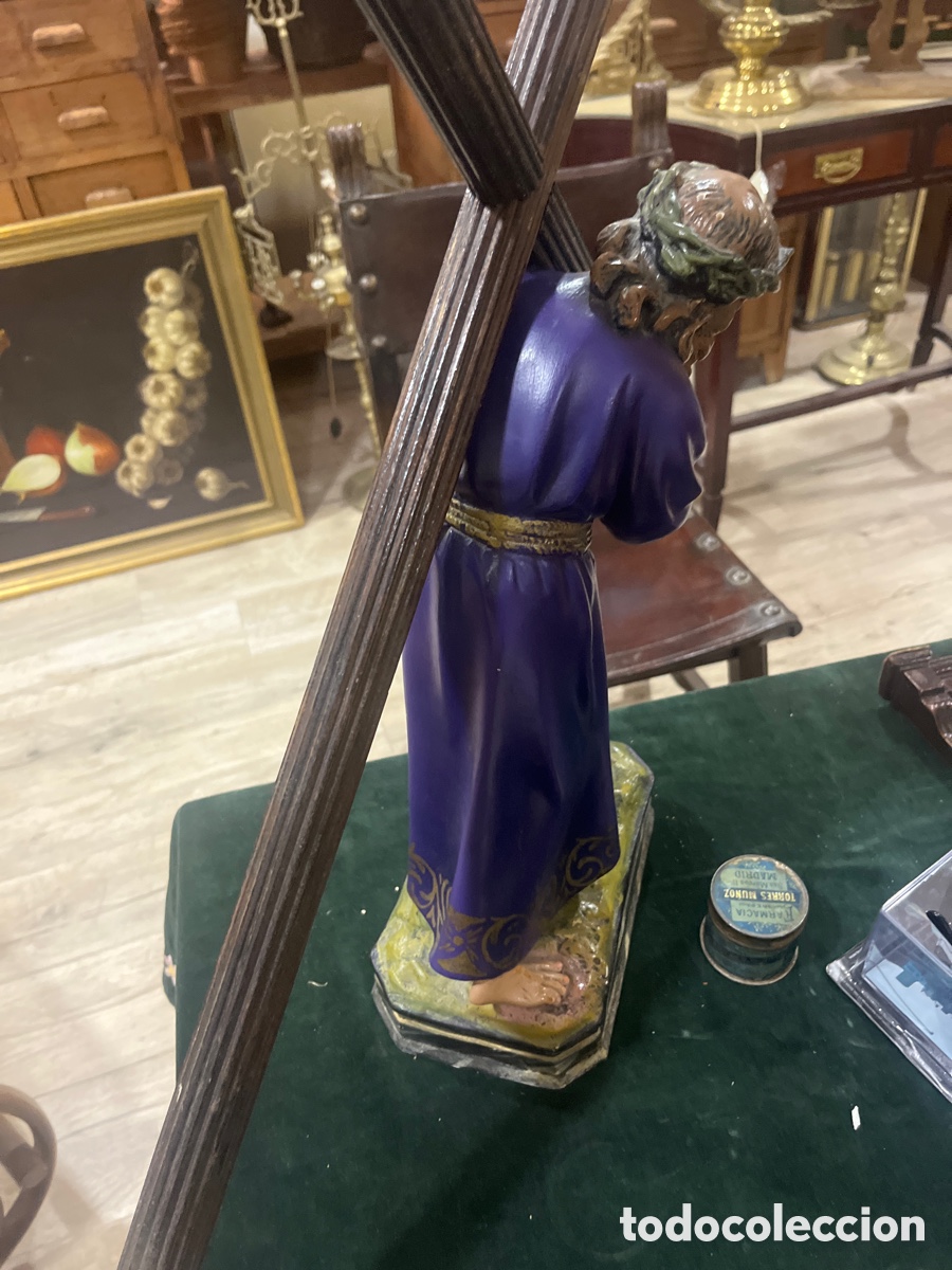 Arte: Antigua y fina figura de Cristo del Gran Poder - Foto 5