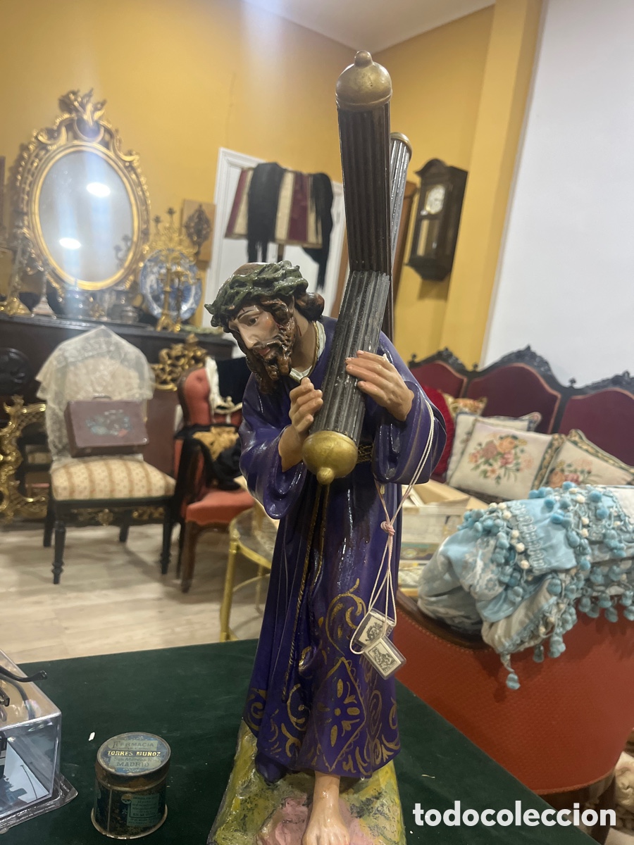 Arte: Antigua y fina figura de Cristo del Gran Poder - Foto 1