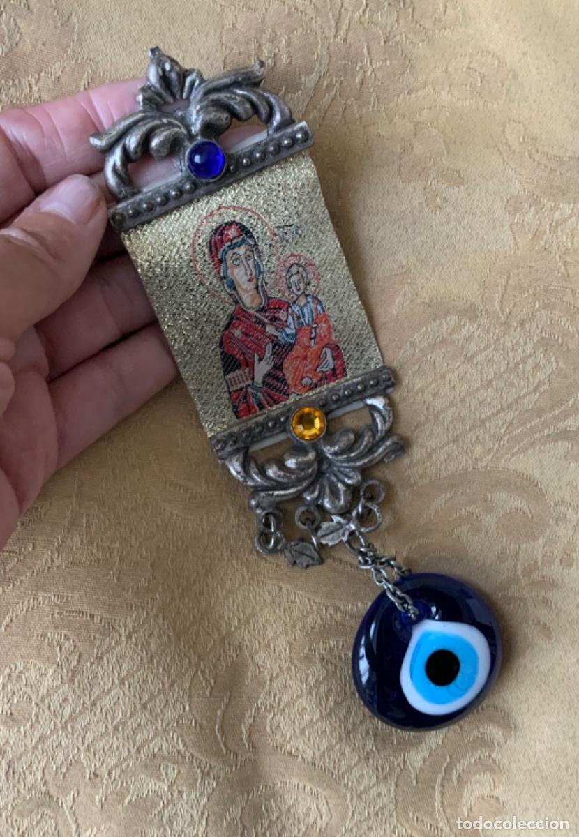 Arte: ICONO ORTODOXO, GRIEGO CON OJO PROTECTOR - Foto 3