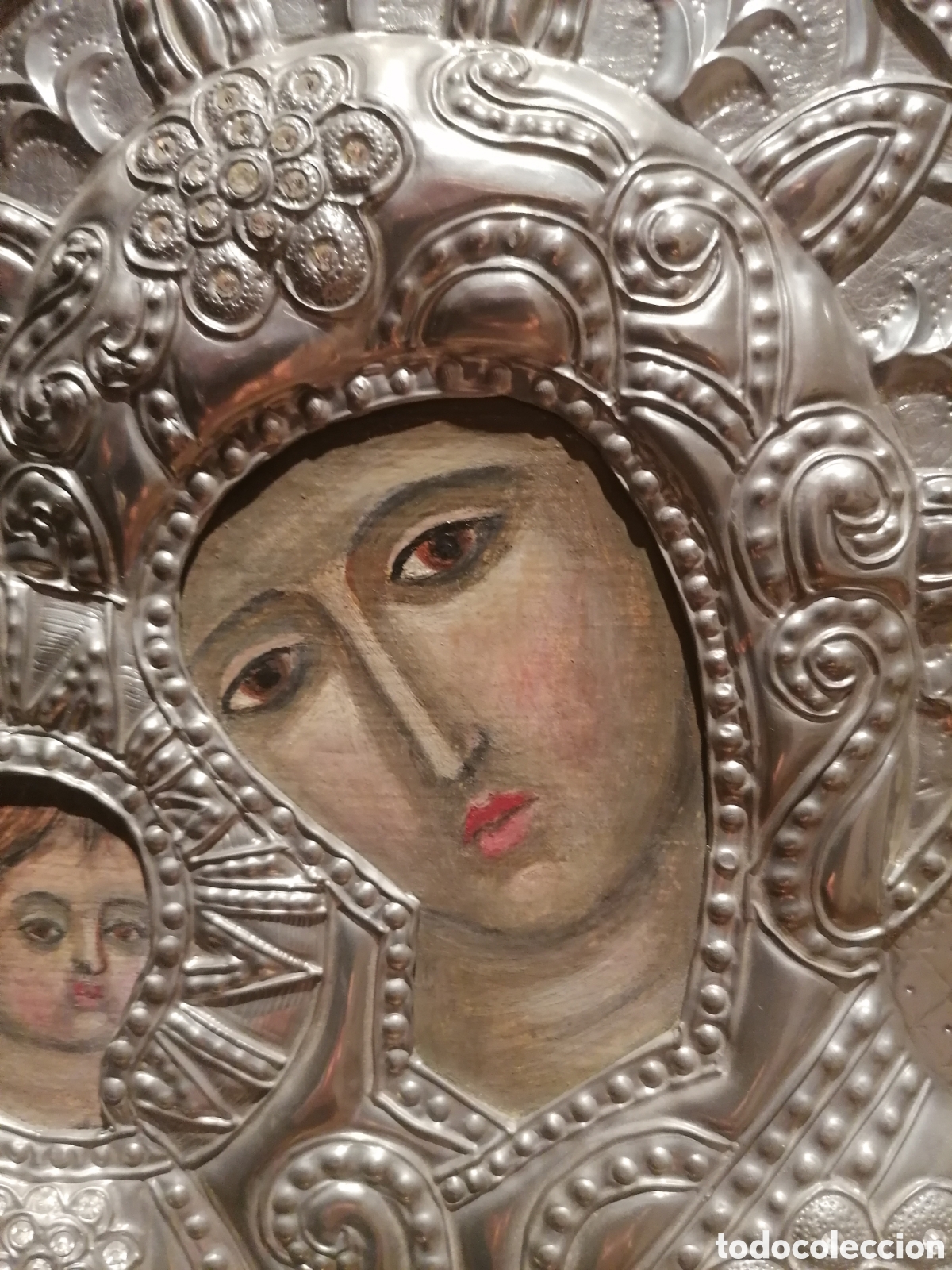 Arte: Icono repujado y pintado a mano - Foto 2