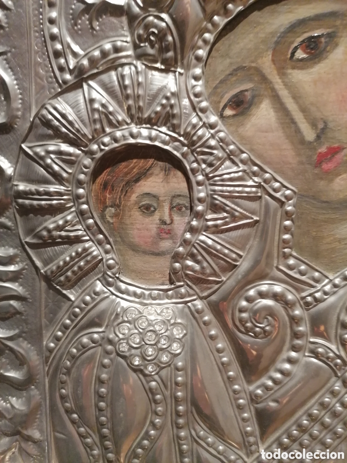 Arte: Icono repujado y pintado a mano - Foto 3