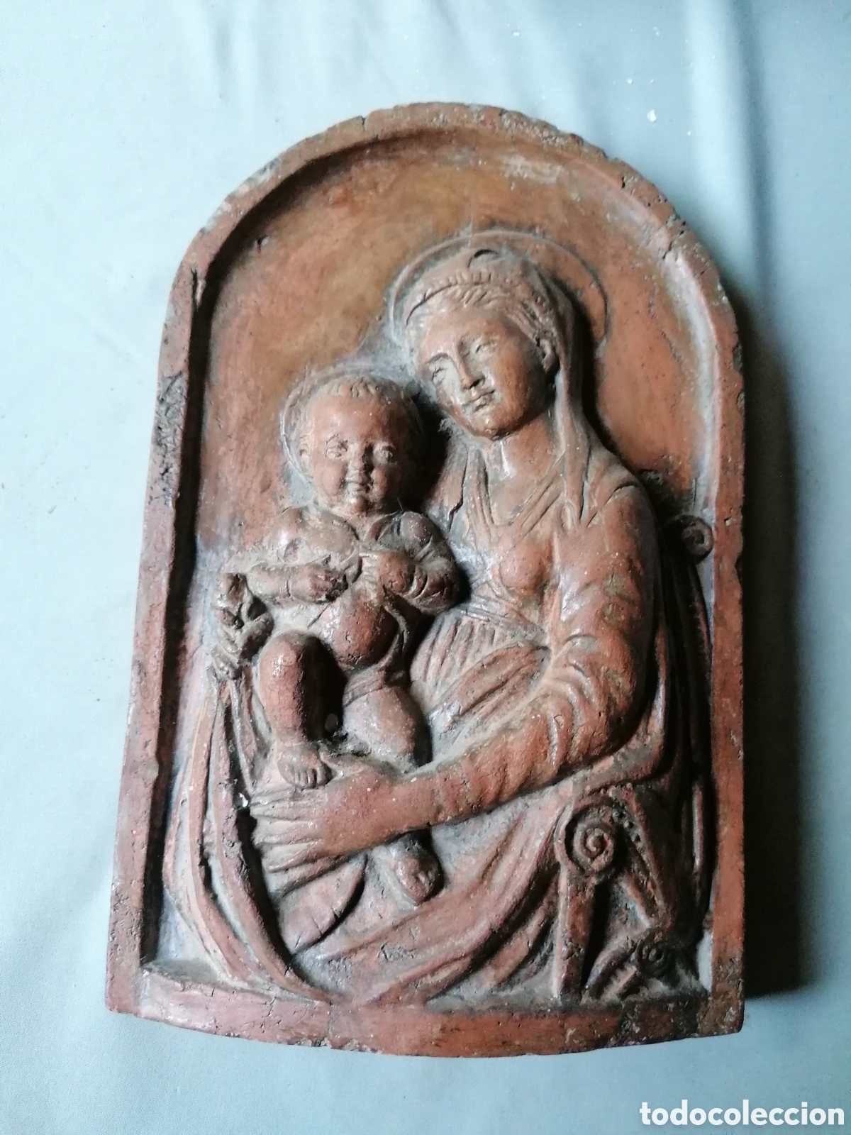 Arte: Relieve de Virgen estilo renacentista - Foto 1