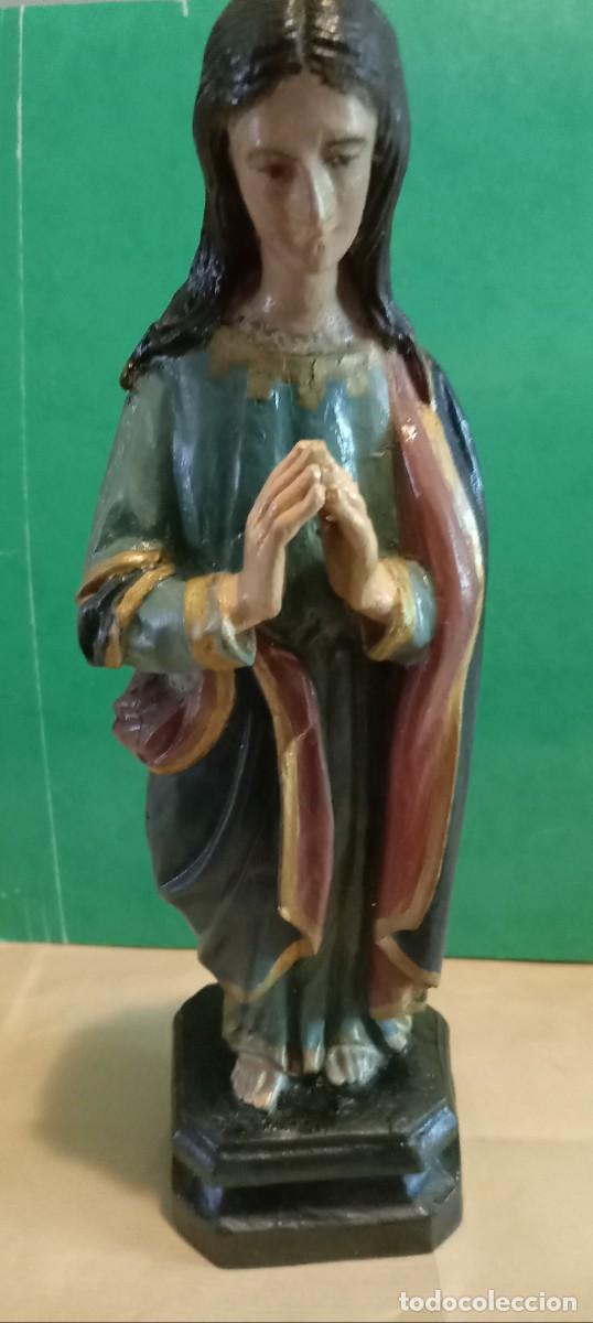 Arte: VIRGEN INMACULADA EN MADERA MACIZA - Foto 2