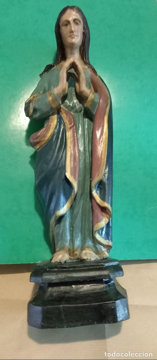 Arte: VIRGEN INMACULADA EN MADERA MACIZA - Foto 3