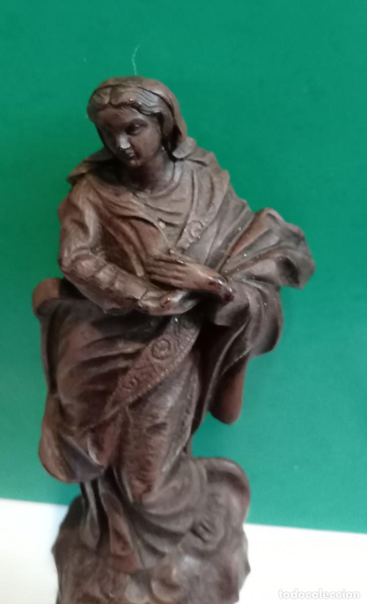 Arte: VIRGEN INMACULADA EN MADERA NOBLE - Foto 1