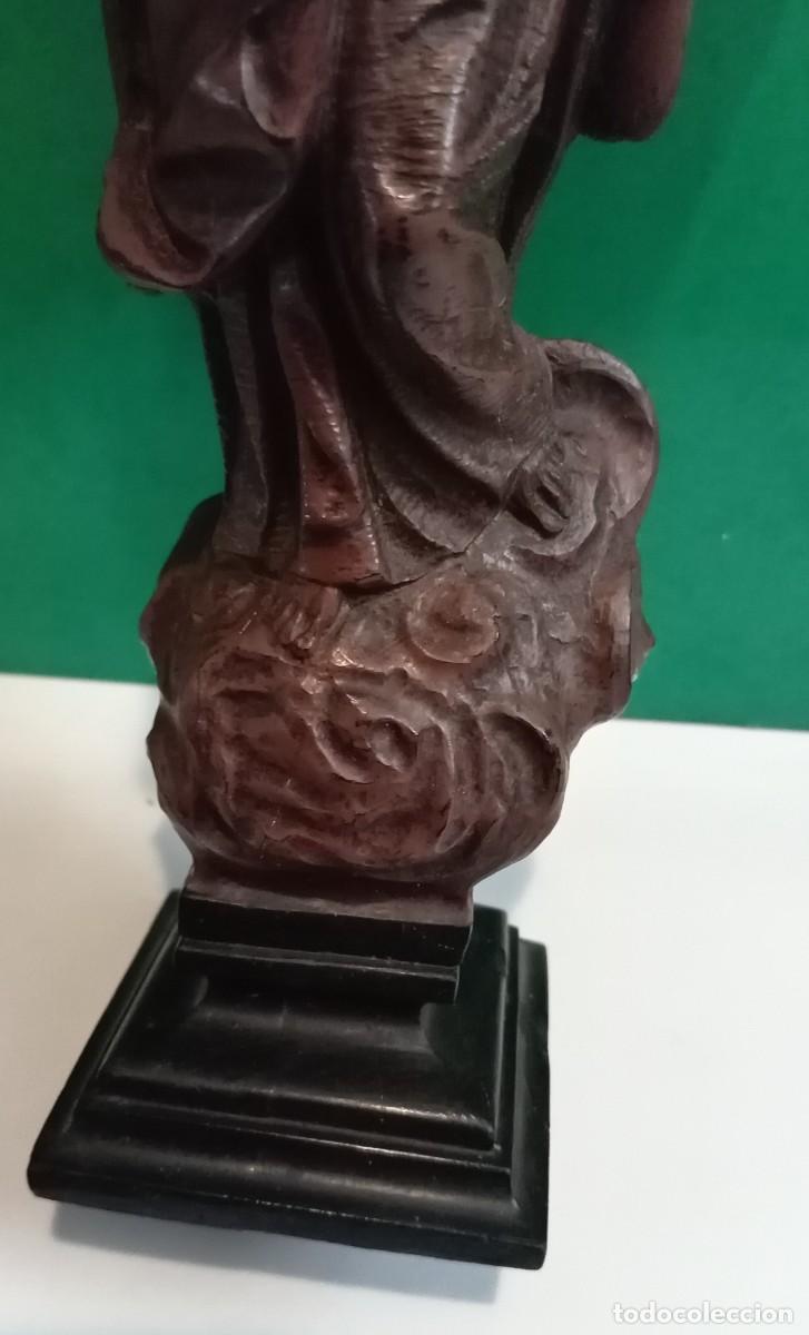 Arte: VIRGEN INMACULADA EN MADERA NOBLE - Foto 3