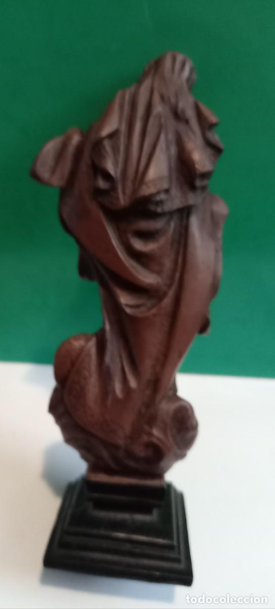 Arte: VIRGEN INMACULADA EN MADERA NOBLE - Foto 4
