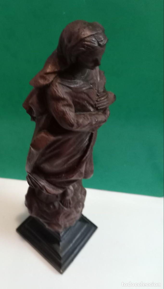 Arte: VIRGEN INMACULADA EN MADERA NOBLE - Foto 5