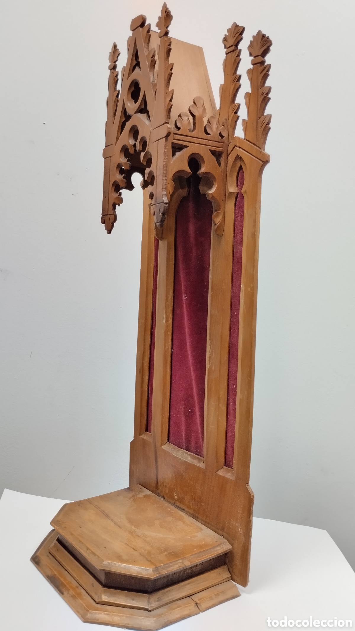 Arte: CAPILLA ESTILO NEOG&Oacute;TICO CON TALLA MADERA - Foto 8