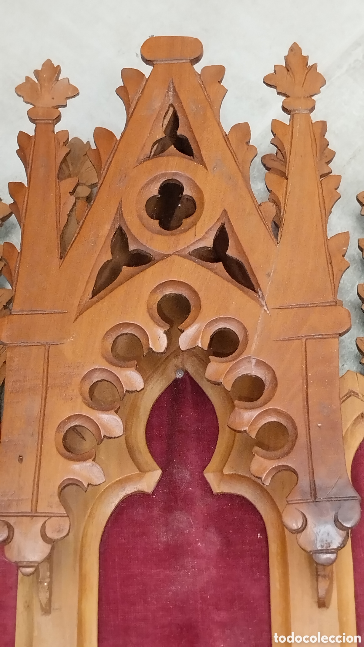 Arte: CAPILLA ESTILO NEOG&Oacute;TICO CON TALLA MADERA - Foto 28