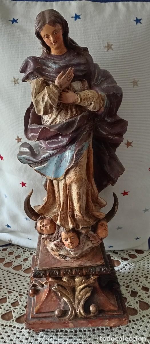 Arte: VIRGEN INMACULADA POLICROMADA - Foto 1