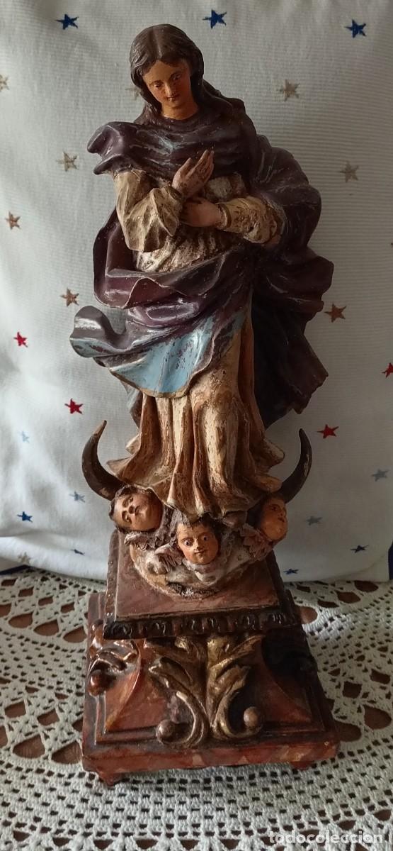 Arte: VIRGEN INMACULADA POLICROMADA - Foto 2