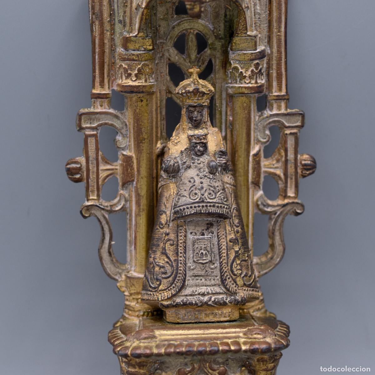 Arte: Virgen de calamina antigua - Foto 2