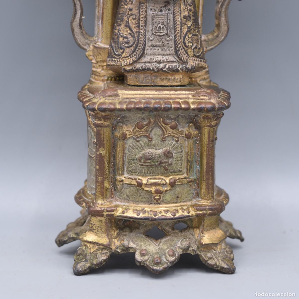 Arte: Virgen de calamina antigua - Foto 5