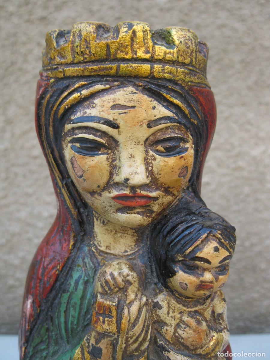 Arte: VIRGEN ROM&Aacute;NICA DE MADERA. - Foto 2