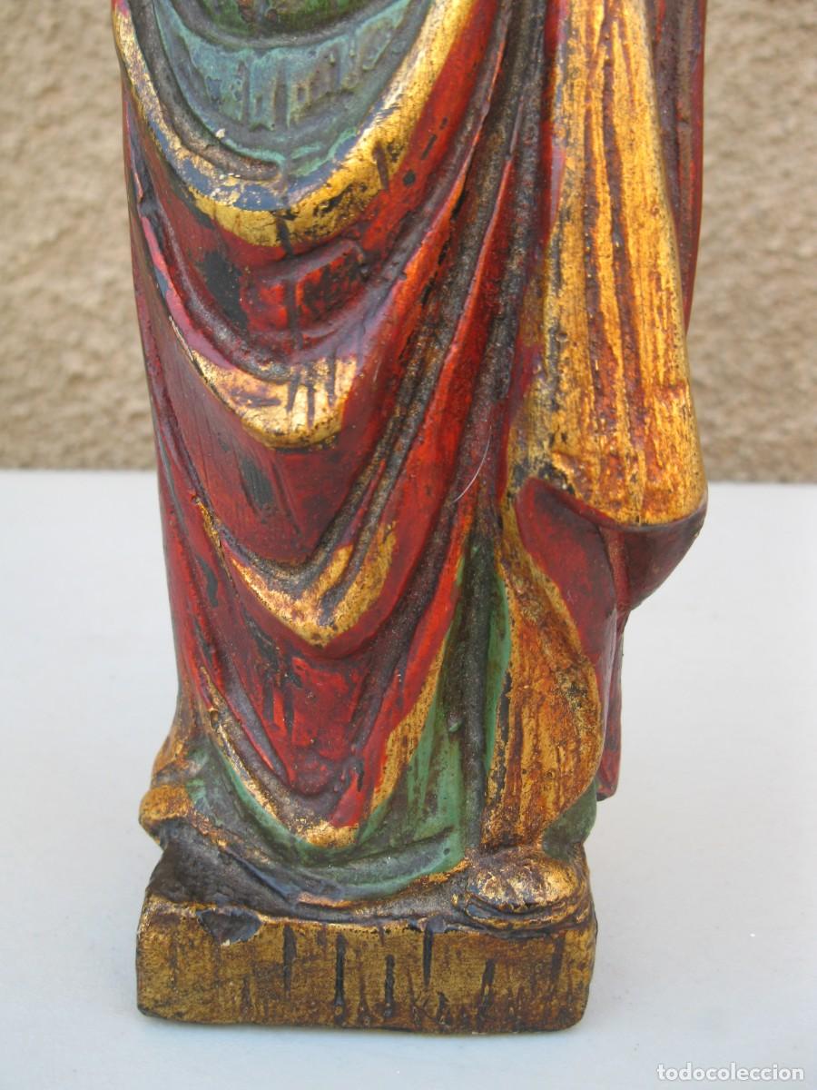 Arte: VIRGEN ROM&Aacute;NICA DE MADERA. - Foto 4