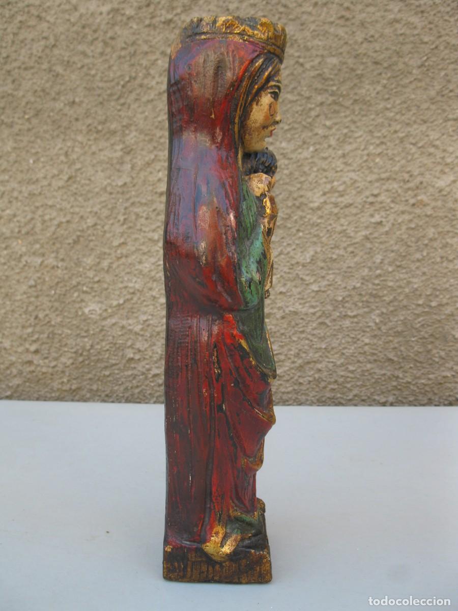 Arte: VIRGEN ROM&Aacute;NICA DE MADERA. - Foto 9