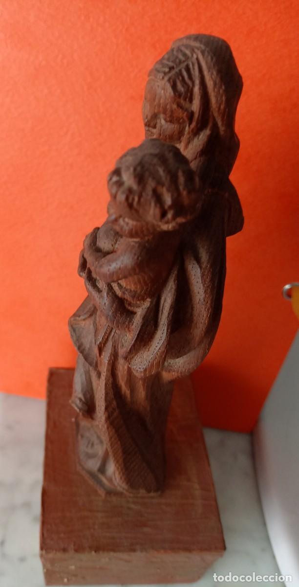 Arte: VIRGEN EN MADERA MACIZA - Foto 8