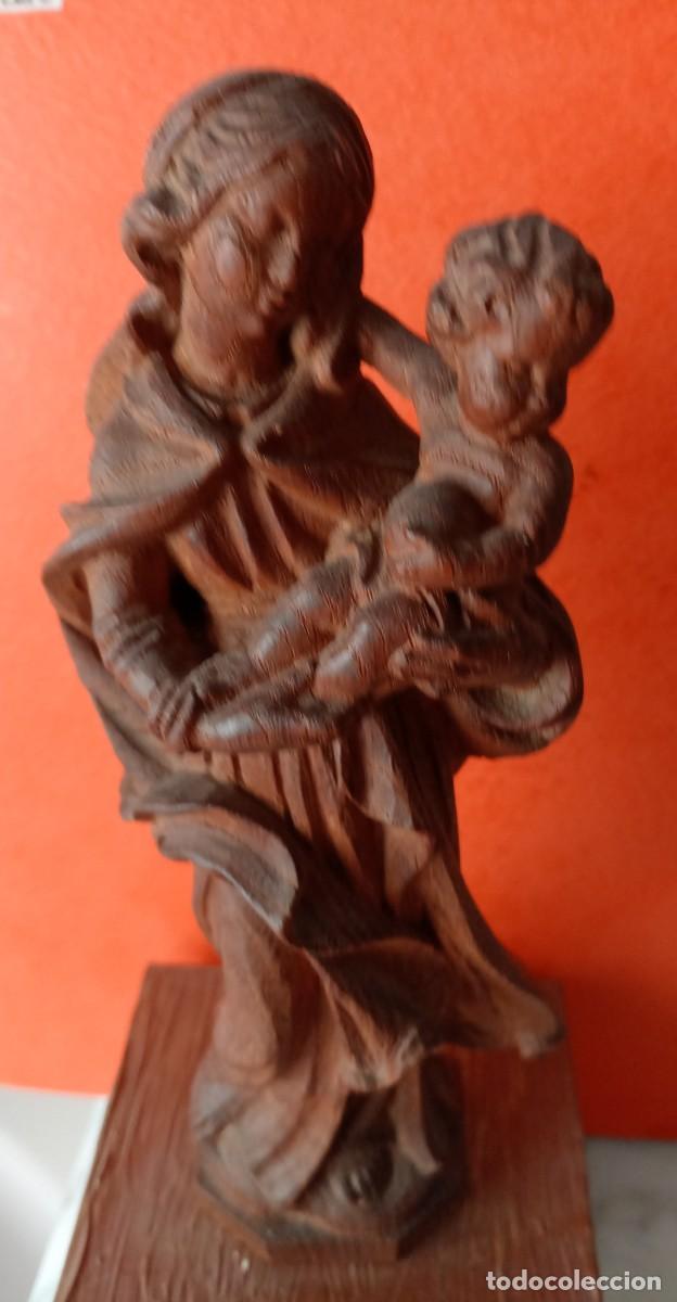 Arte: VIRGEN EN MADERA MACIZA - Foto 9