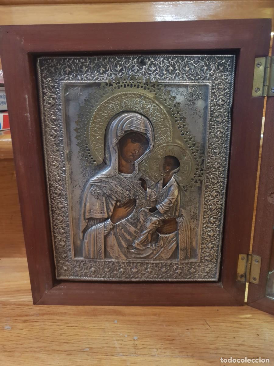 Arte: Icono pantocrator siglo XIX - Foto 1