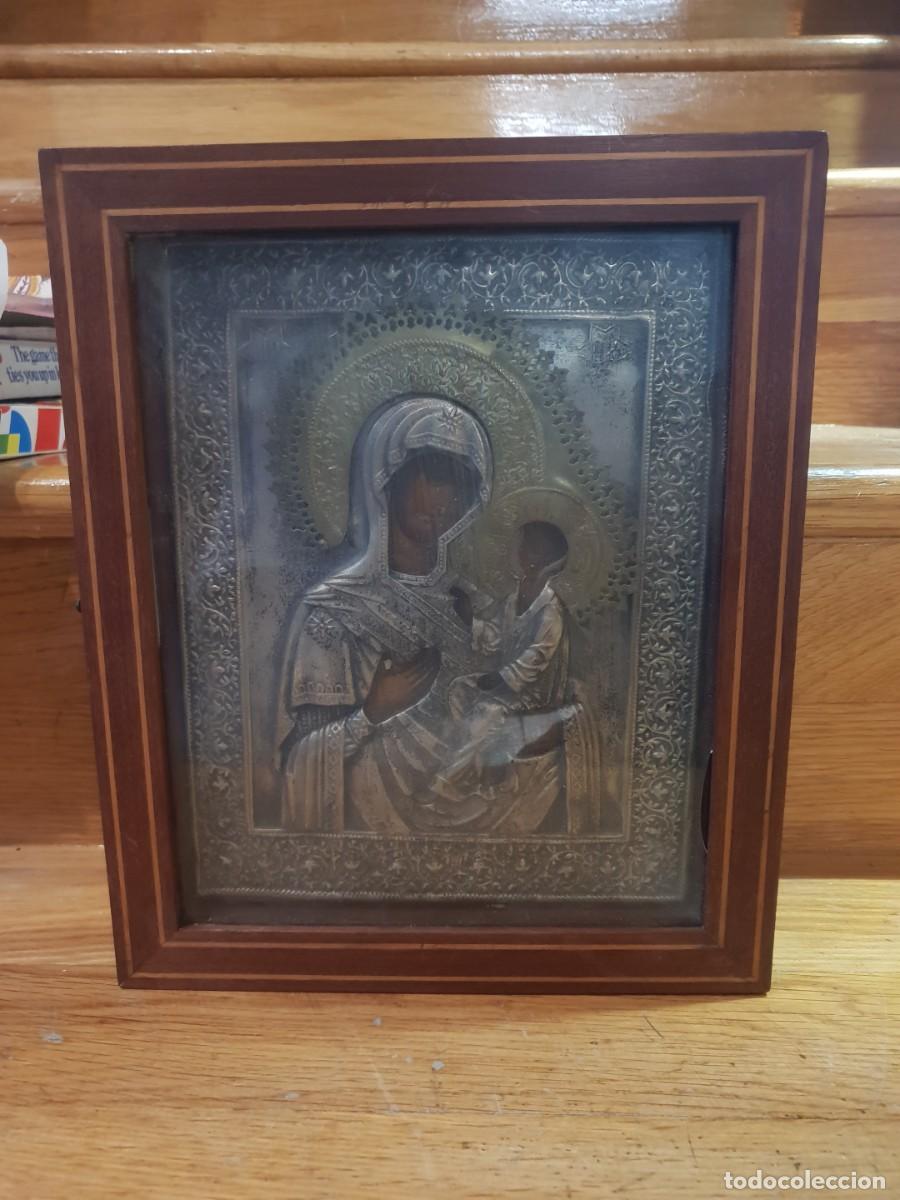 Arte: Icono pantocrator siglo XIX - Foto 4