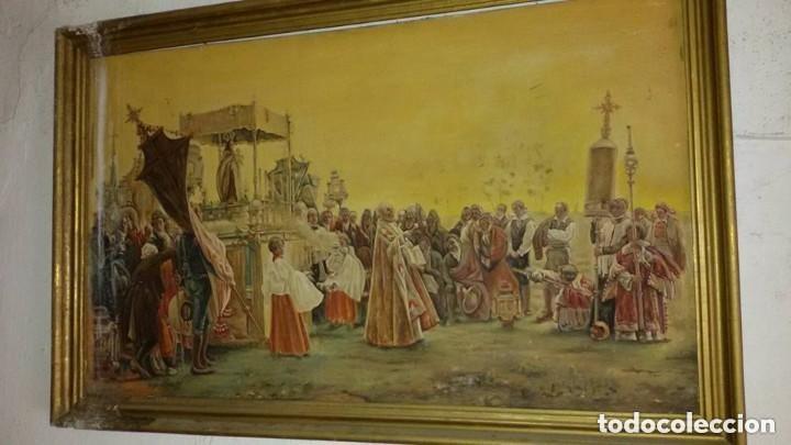 Arte: cuadro antiguo procesion, atiendo dudas - Foto 1