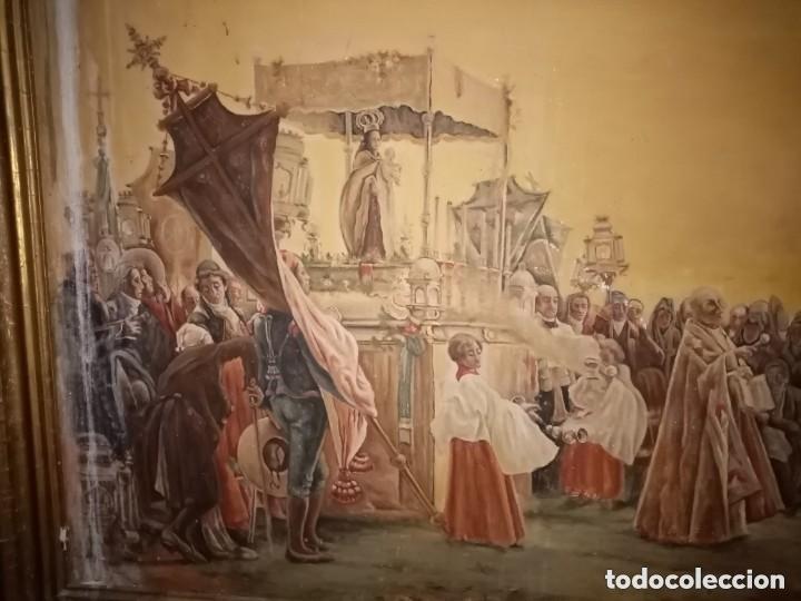 Arte: cuadro antiguo procesion, atiendo dudas - Foto 3