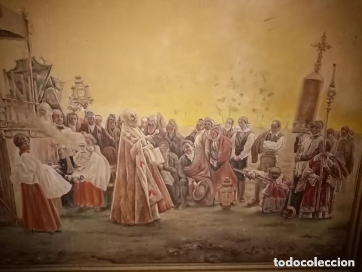 Arte: cuadro antiguo procesion, atiendo dudas - Foto 4