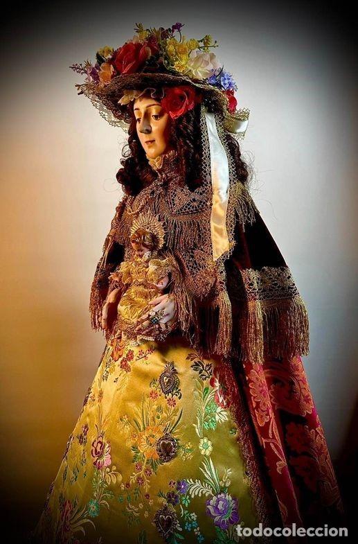 Arte: Virgen del Roc&iacute;o de Pastora 80 cm - Foto 1