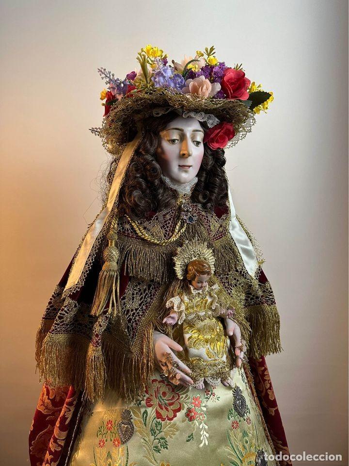 Arte: Virgen del Roc&iacute;o de Pastora 80 cm - Foto 2