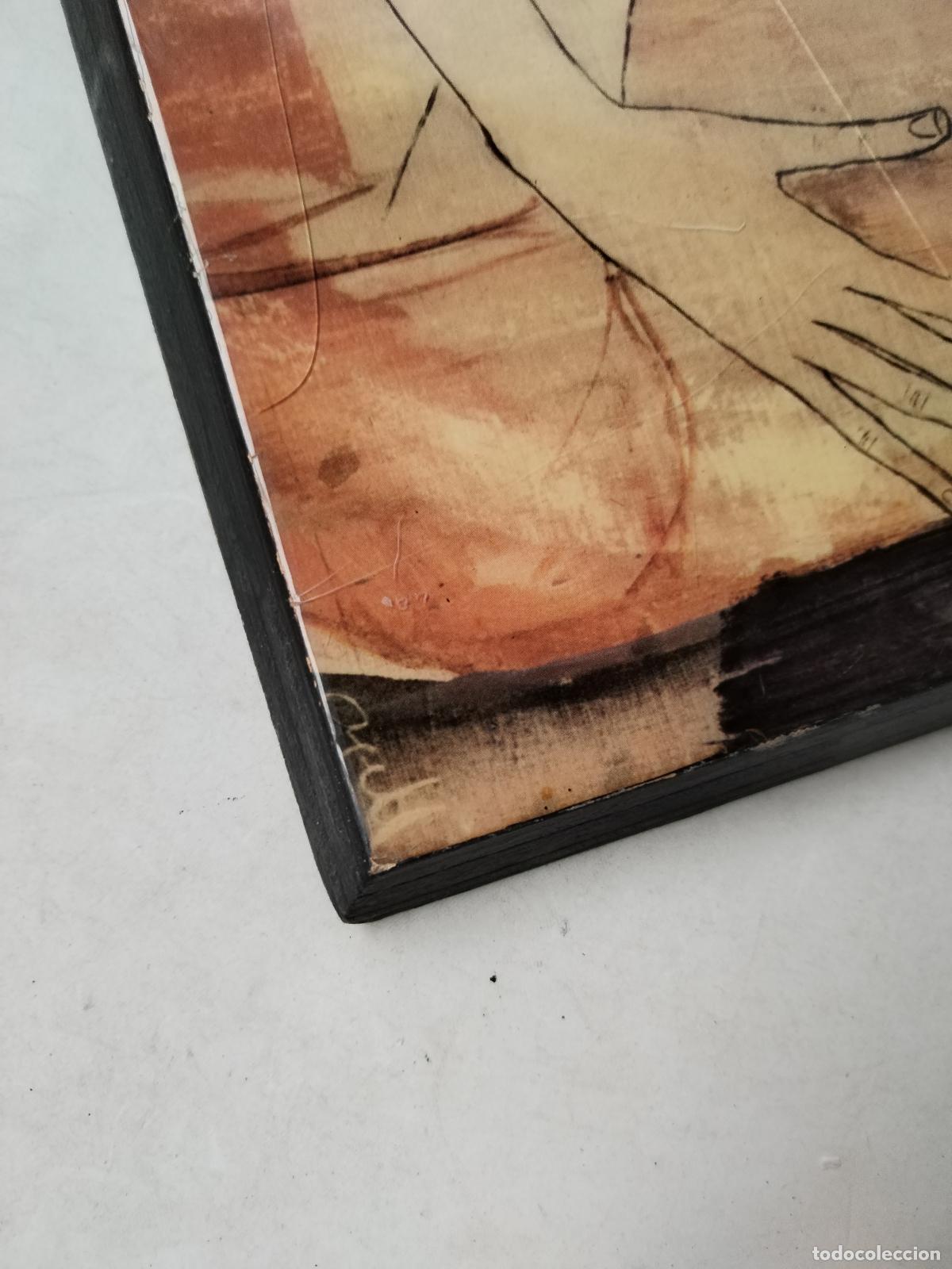Arte: virgen en madera con lamina lacada - Foto 2