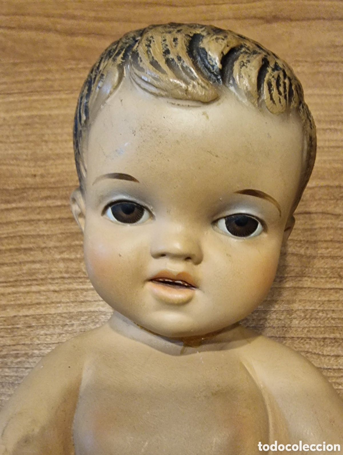 Arte: ANTIGUO NI&Ntilde;O JES&Uacute;S ESTUCO - Foto 2