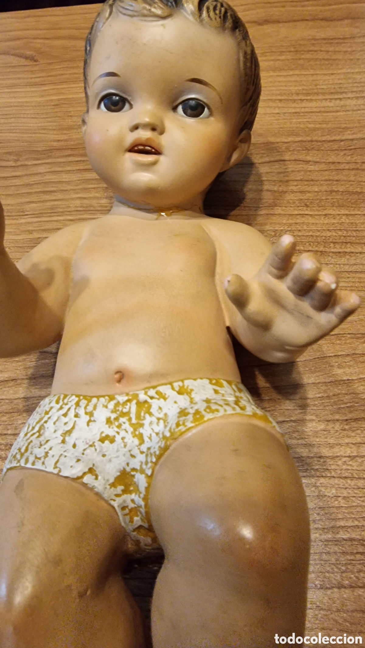 Arte: ANTIGUO NI&Ntilde;O JES&Uacute;S ESTUCO - Foto 4